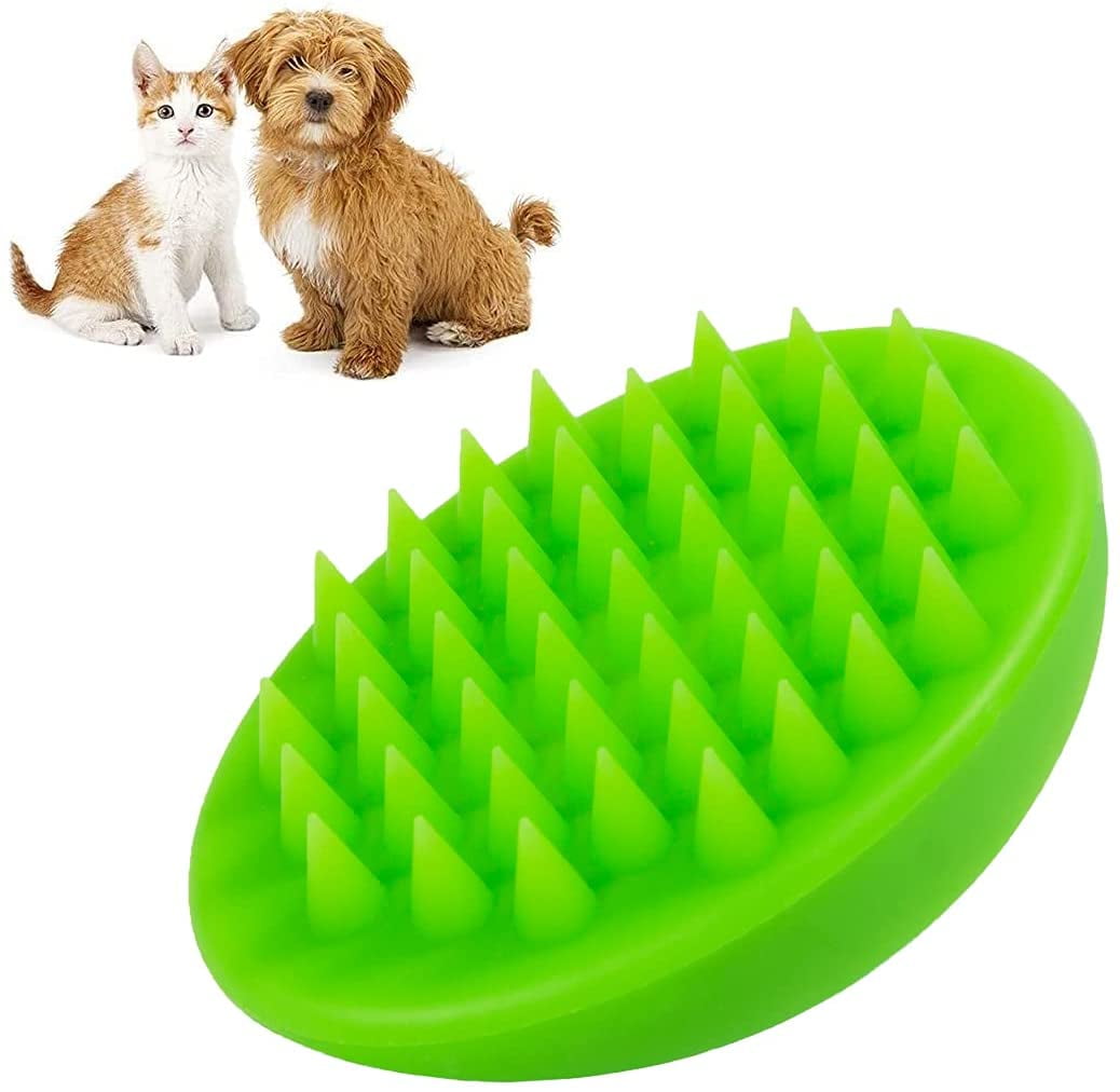 Silicone Pet Cat Dog Long Short Fur Hair Brush Comb Grooming Tool Deshedding 