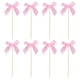thumbnail image 2 of Decoraciones de moño para cupcakes Pastos de moño – Cinta de satén rosa, decoración de doble cara, decoraciones de 24 cupcakes para bodas, compromiso, cortejo nupcial, sin necesidad de bricolaje, 2 of 8