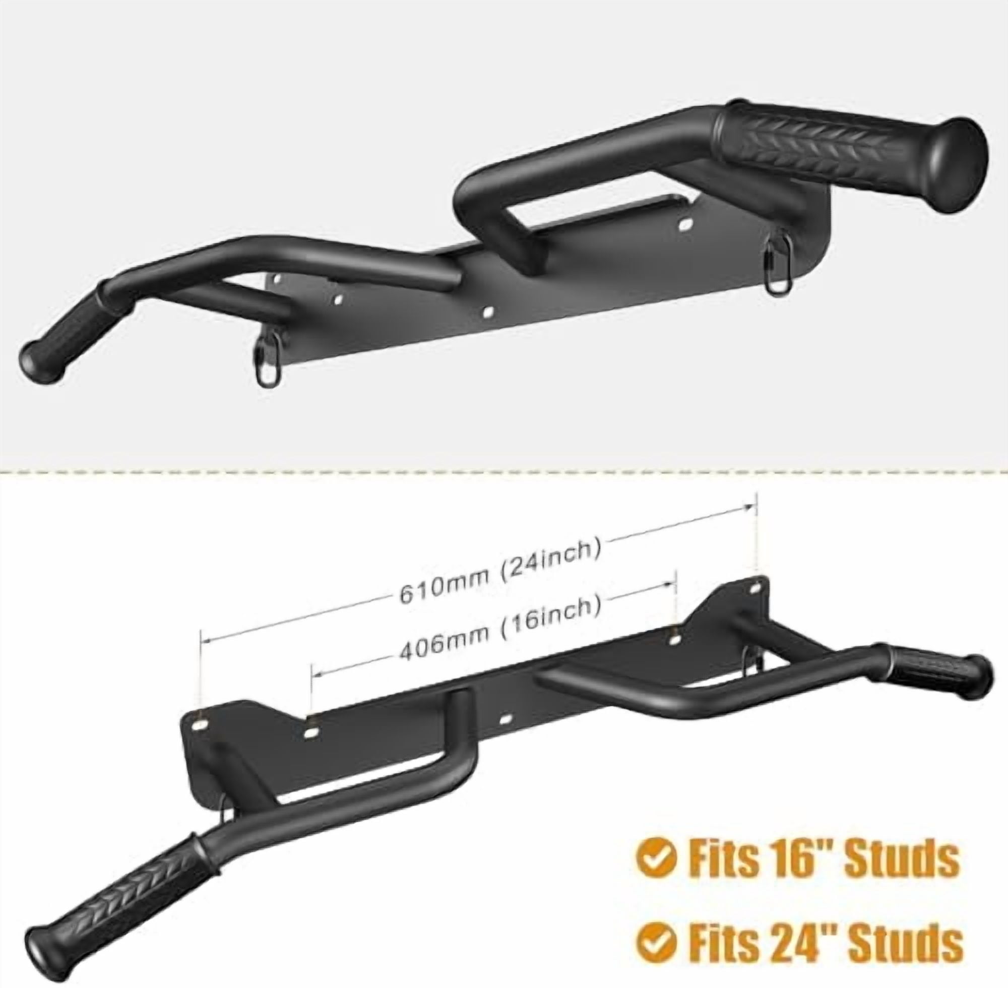 Heavy Duty Wall Mounted Doorway Pull Up Bar, Multifunctional Chin Up Bar, Portable Fitness Door Bar, Body Workout Home Gym System A: 39" Wall Mount Pull Up Bar