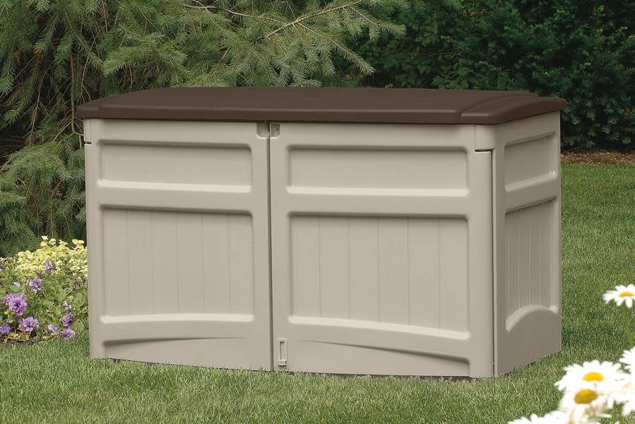 Suncast GS1000B 20 cu. ft. Durable Portable Resin Horizontal Storage Home Shed