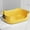 Yellow, variant on Jpxdew Open Cat Litter Box Non Splash Spill Proof Jumbo Size,15.75x11.42x5.71in,Easy Clean Large Kitty Box for Senior Cats