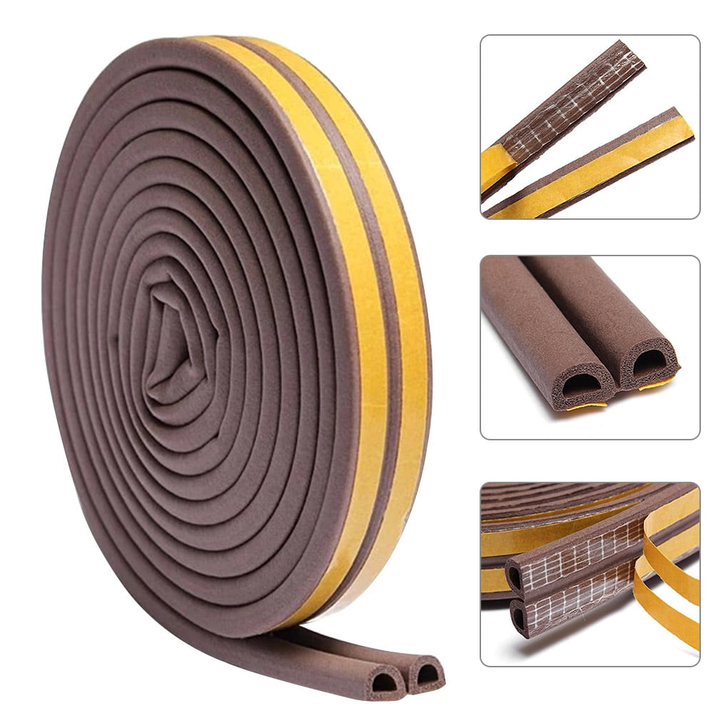 Draught Draft Excluder Self Adhesive Rubber Door Window Seal Strip Roll