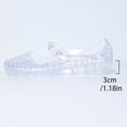 thumbnail image 5 of Xijirk Sandals Women,Clear Sandals Jelly Slide Breathable Flat Design Summer Footwear Womens Sandals for Beach and Bathing,Womens Sandals,White,6.5, 5 of 8
