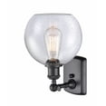 thumbnail image 2 of Innovations Lighting  Athens 1 Light 8" Sconce Seedy/Matte Black, 2 of 3