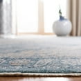 thumbnail image 5 of SAFAVIEH Victoria Jackalyn Floral Bordered Area Rug, Blue/Grey, 5' x 8', 5 of 7