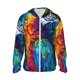 thumbnail image 1 of Balery Colorful Parrot Jungle Dream Sudadera ligera de manga larga con capucha y protección solar UPF 50+ para hombre y mujer, ideal para pesca y running-3X-Large, 1 of 7