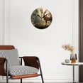 thumbnail image 2 of 12 Inch Wall Clock Battery Operated Silent Clock Decorative for Office, Kitchen, Outdoor, Living Room，Reindeer in The Wood Cute Drawing, 2 of 4