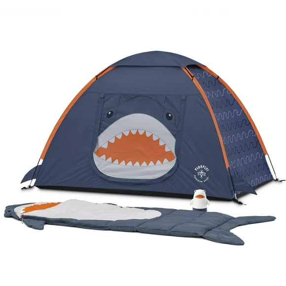Firefly! Outdoor Gear Finn the Shark Kid's Camping Set (Tent, Sleeping Bag and Lantern), Kid's Camping Set