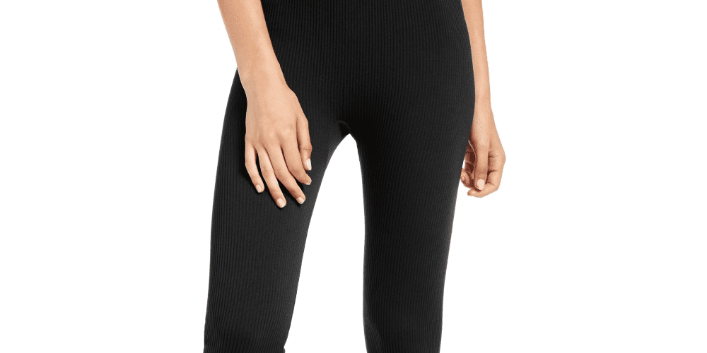 Juniors' Fleece-Lined Leggings Purple Size Medium