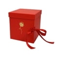 thumbnail image 2 of veasfak Empty Flower Gift Box Fillable Gift Box for Anniversary Celebrations Parties Red, 2 of 9