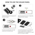 thumbnail image 3 of Foldable Solar Panel Charger Outdoor Emergency Power with Compass for Camping Hiking Backpacking, 3 of 8