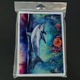 thumbnail image 3 of Dolphin Greeting Cards Pack of 8 7 in x 5 in, 3 of 3