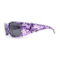 thumbnail image 3 of Polarized Womens Rhinestone 62mm Rectangle Fit Over Sunglasses Over Glasses Purple - Black, 3 of 4