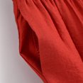 thumbnail image 6 of Womens Pants Effortless Short Sleeve Solid Poplin Dress Shirt with Classic Notched Collar Pants Trousers, 6 of 9