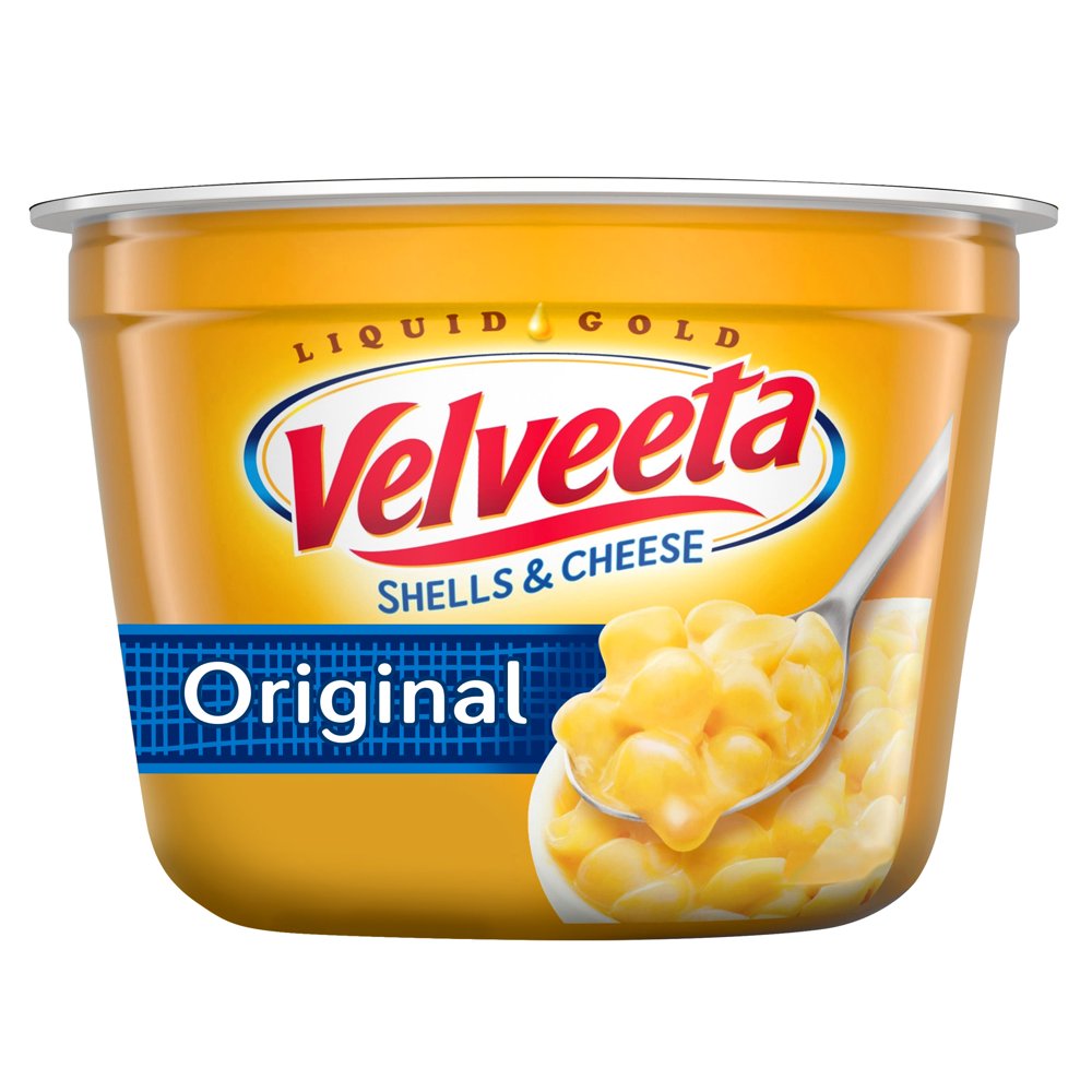 Velveeta Shells & Cheese Original Microwavable Shell Pasta & Cheese Sauce, 2.39 oz Cup Walmart