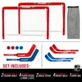 thumbnail image 2 of Franklin Sports Mini Knee Hockey Goal Set of 2, Player & Goalie Sticks Included, 2 of 8