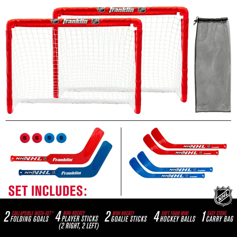 Stick And Franklin Sports Mini Hockey Goal Set Light Up Knee