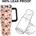 thumbnail image 4 of Halloween Tumbler with Lid and Straw 40oz,Gothic Cute Pink Polka Dots Ghost Vacuum Insulated Leak Proof Tumbler,Goth Spooky Gift Women Girls,Fall Thanksgiving Accessories Stainless Steel Coffee Cup, 4 of 6
