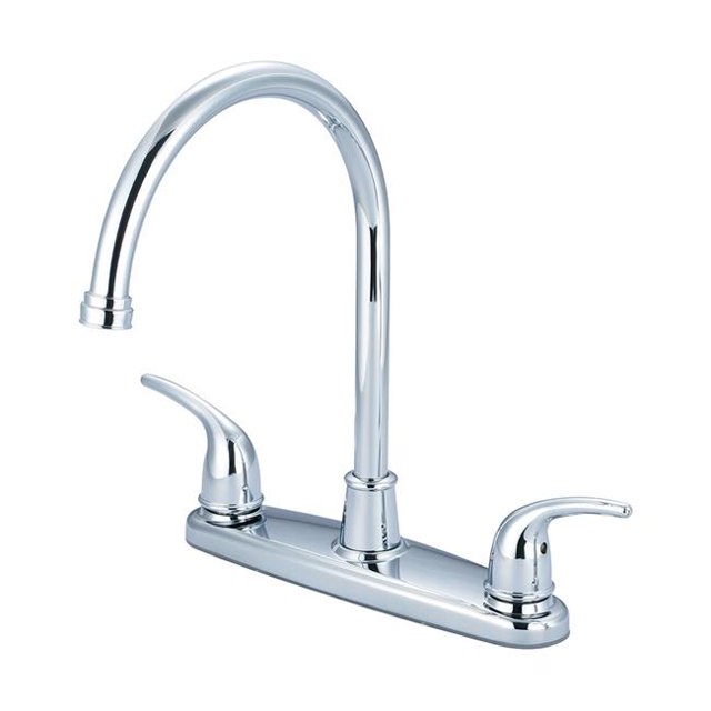 Accent K-5370-BN 8.43 in. Two Handle Kitchen Faucet - Brushed Nickel
