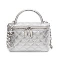 thumbnail image 5 of Bolso de mano estilo retro de moda 2025, nuevo estilo, pequeño bolso cuadrado informal con diamantes estilo Chanel, bolso de hombro de alta gama, 5 of 5