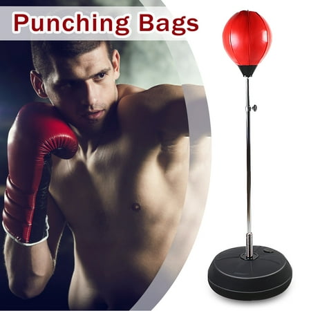 Adjustable Free Standing Punching Speedball Fitness Boxing Punching Bag Trainer