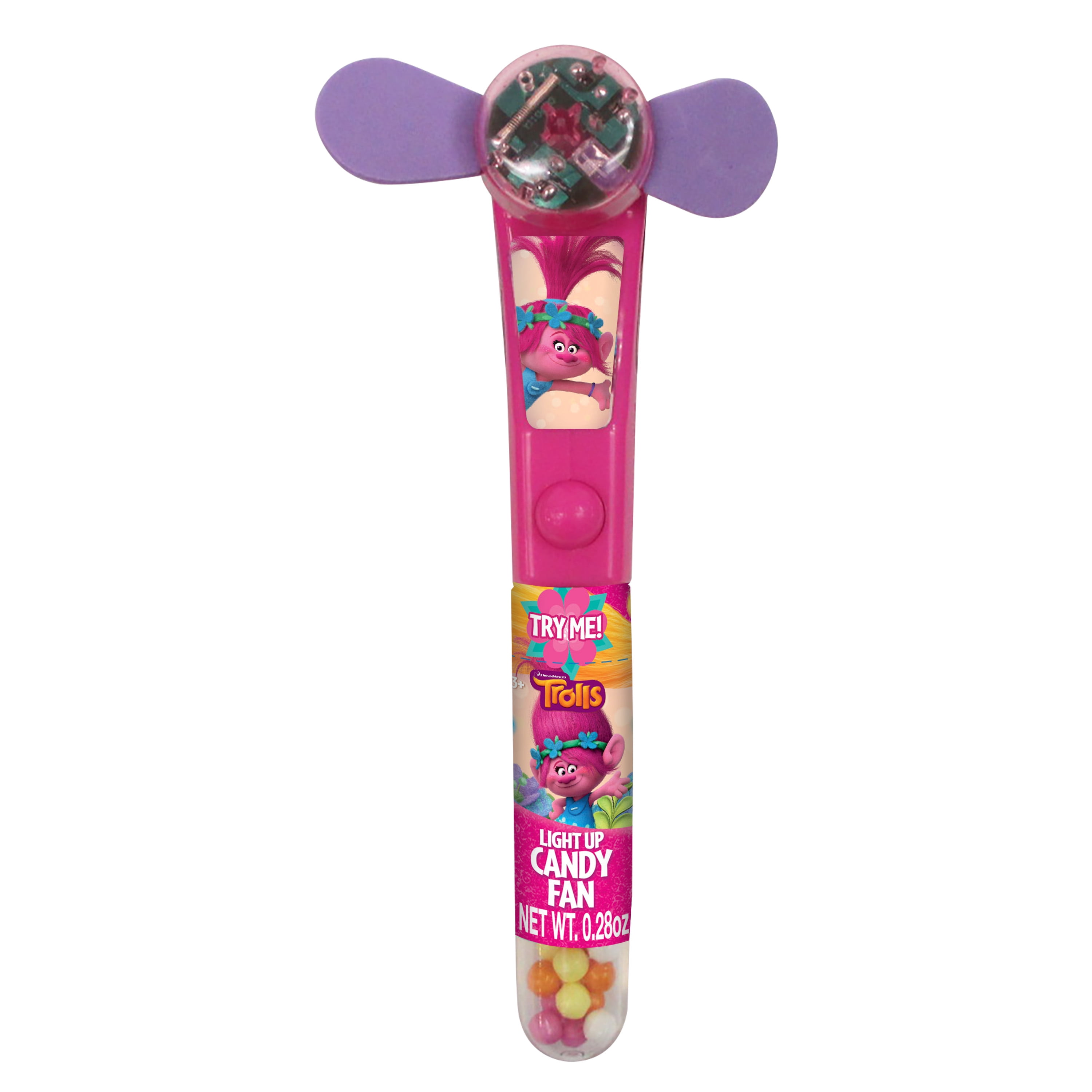 Disney Licensed Trolls Light Up Candy Fan
