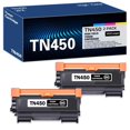 thumbnail image 1 of Tn450 Cartucho De Tóner Negro Compatible Tn-450 De Alto Rendimiento De Repuesto Para Tóner Brother Tn-450 Hl-2270Dw Intellifax 2840 Hl-2132 (Paquete De 2)., 1 of 6