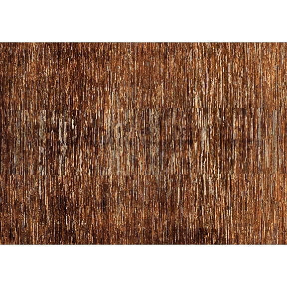 Ahgly Company Indoor Rectangle Abstract Orange Modern Area Rugs, 5' x 7'