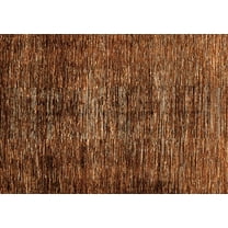 Ahgly Company Indoor Rectangle Abstract Orange Modern Area Rugs, 5' x 7'