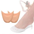 thumbnail image 2 of 2PCS Silicone Toe Protector Shoes Soft Forefoot Breathable Toe Pads Ballet Toe Caps Cushions Metatarsal Covers High Heel Shoes (Skin,Custom size), 2 of 7