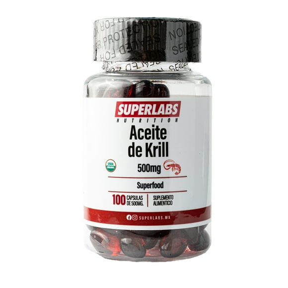 Superlabs Nutrition Aceite De Krill 500mg 100 Capsulas Sfn