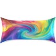 thumbnail image 3 of GZHJMY Satin Pillowcase for Hair and Skin Breathable Slip-Cool, Wrinkle-Resistant Soft and Smooth 20x30In Single Side Envelope Opening Without Zipper Circle Colorful, 3 of 7