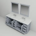 thumbnail image 6 of Dukes 84 in W Dark Grey Double Vanity, Cultured Marble Top, Faucet Set, and 34 in Mirrors, 6 of 8