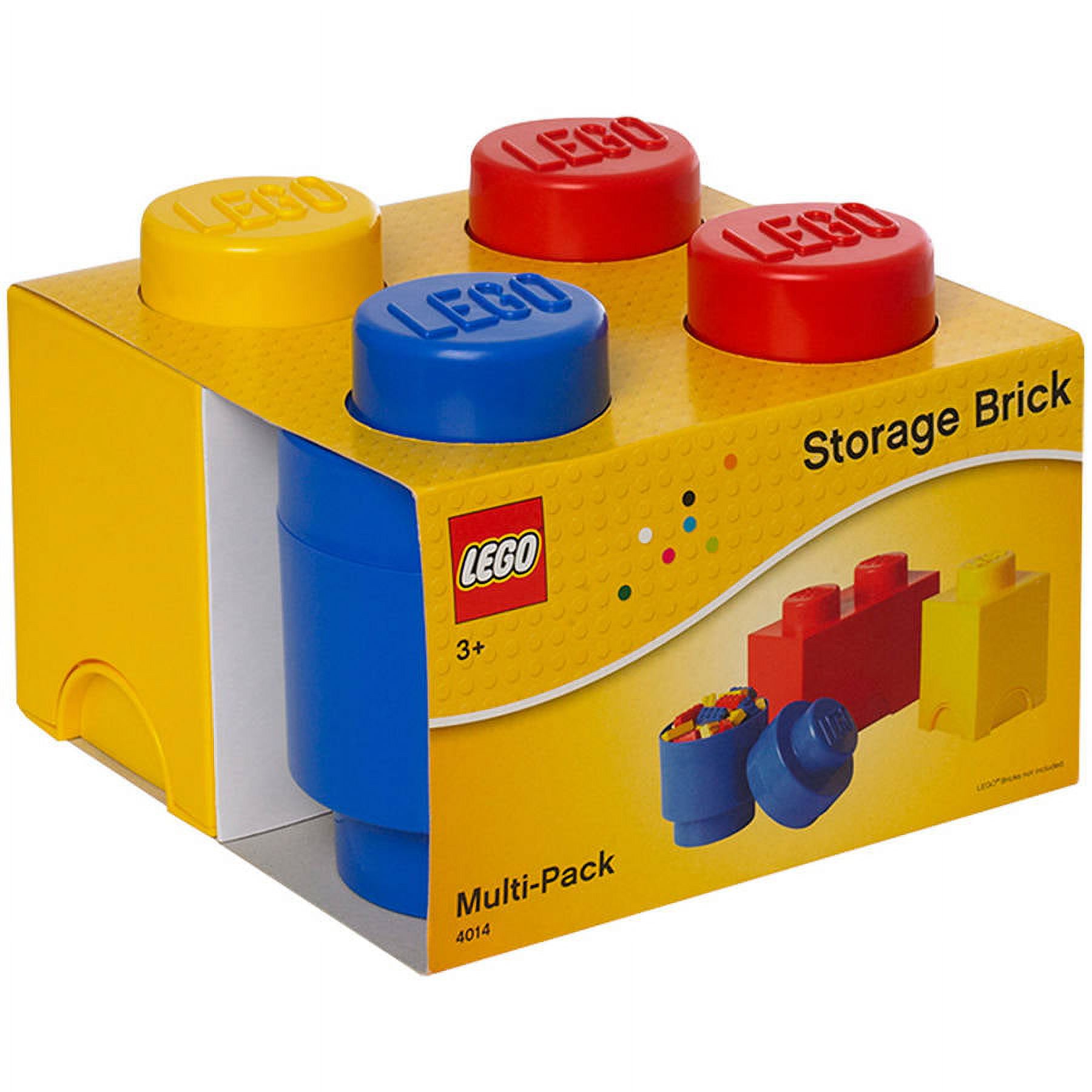 LEGO Storage Brick Multi-Pack 3 Piece, Bright Red, Bright Blue, and ...