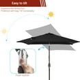 thumbnail image 3 of CHYVARY 6.5x6.5Ft Patio Market Umbrella Outdoor Weather-Resistant Frame Table Umbrella for Poolside, Deck and Yard,Black, 3 of 6