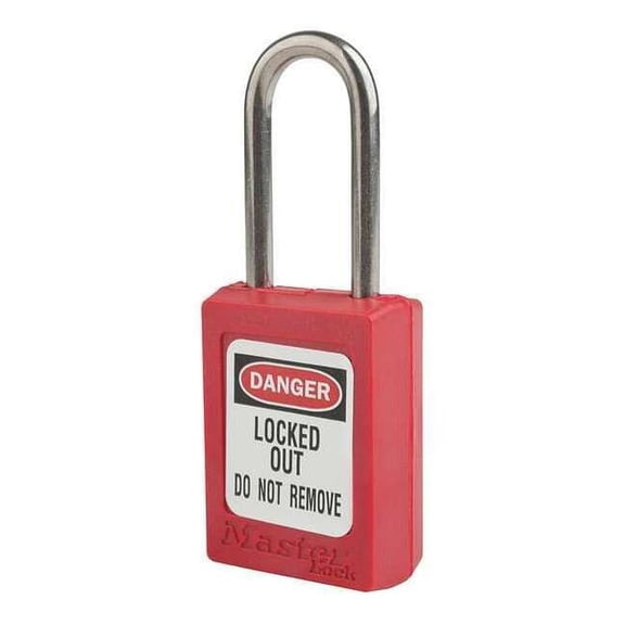 Master Lock Lockout Padlock,KA,Red,1-13/16"H,PK12 S31KAS12RED