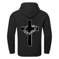 thumbnail image 4 of Mens Hoodie Pullover Cross Graphic Hooded Jesus Inspirational Religious Faith Oversized Sweatshirt for Men,Black,XL, 4 of 5