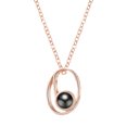 thumbnail image 1 of Iumwxz Collier Projection 26 Lettres, 100 Langues, Cadeau de la Saint-Valentin, 1 of 1