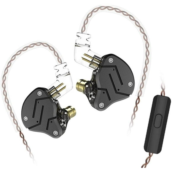 KZ ZSN Earphone with 1BA and 1DD, KZ High Fidelity in Ear Earbuds High Resolution in Ear Monitor Headphone 0.75mm 2 pin