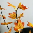 thumbnail image 2 of 2 Pack 30" Brown Lighted Maple Leaves Twig Branches Battery Powered Supply for Holiday Home Vase Thanksgiving Day Decoration, 2 of 10