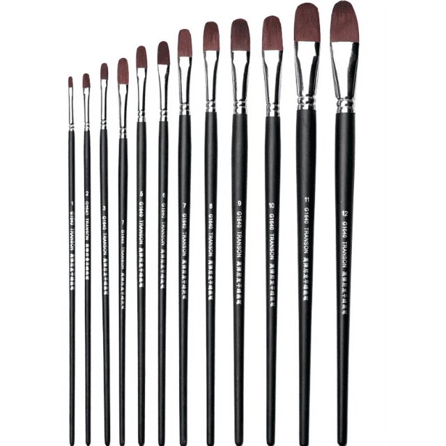 15 pinceles de artista, pinceles profesionales de nailon para acuarela, para adultos y principiantes, pintura acrílica, acuarela, óleo y gouache