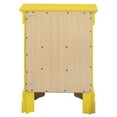 thumbnail image 4 of Passion Furniture Louis Philippe 3-Drawer Yellow Nightstand (29"H x 16"W x 21"D), 4 of 5