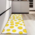 thumbnail image 4 of Yellow Lemon Fruit Slices White Pattern Kitchen Rug Mat,Kitchen Runner Rugs Non Skid Washable,Decorative Kitchen Floor Mats for Kitchen,Sink,Laundry,17"X47", 4 of 5