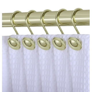 Gold Shower Curtain Hooks in Shower Curtains & Accessories 