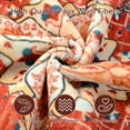 thumbnail image 2 of TWINNIS Boho Area Rug Soft Indoor Living Room Carpet,Red Bohemian Rug for Bedroom,4'x6'Non-Slip Washable Decorative Rug, 2 of 7