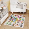 thumbnail image 2 of Janvonne Dinosaur Alphabet Kids Area Rug - Soft ABC Learning Carpet, Non-Slip Washable Play Rug for Nursery Playroom Bedroom,3x4ft, 2 of 8