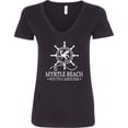 thumbnail image 3 of Inktastic Myrtle Beach South Carolina Women's V-Neck T-Shirt, 3 of 5