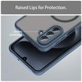 thumbnail image 6 of YEYKX Magnetic for Samsung Galaxy A17 5G Case [Compatible with MagSafe] [Military Grade Drop Protection] Translucent Matte Shockproof Phone Case,Blue, 6 of 8