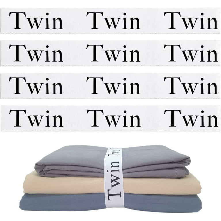 Bed Sheet Organizer For Linen Closet (Twin 4 Pack), Elastic