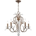 thumbnail image 2 of 5 Light Verona Bronze Chandelier with Clear Crystals Shade, 2 of 5